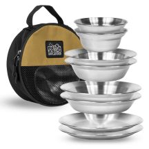 OFFLANDER EDELSTAHL-CAMPING-KOCHGESCHIRR-SET