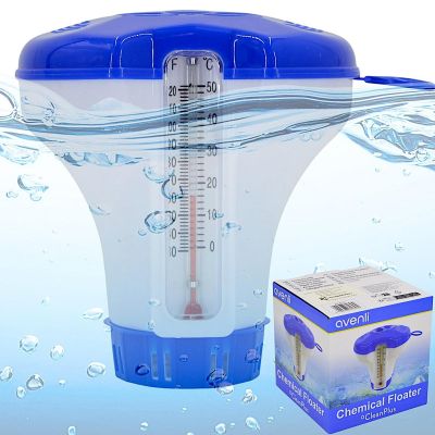 3. Thermometer mit Schwimmbadchemikalienspender 12 cm 290618