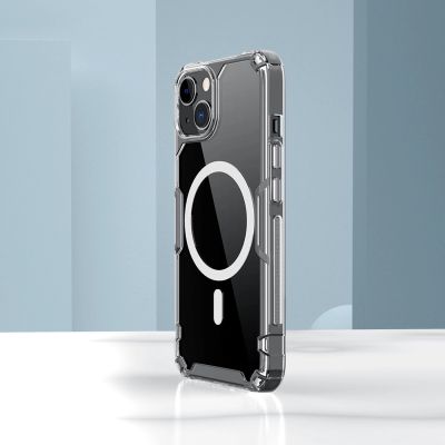19. Nillkin Nature Pro Magnetische Hülle iPhone 14 Plus magnetische Hülle MagSafe blau