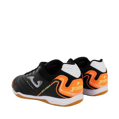 3. Joma Maxima 2301 Hallenfußballschuhe schwarz und orange MAXS2301INH
