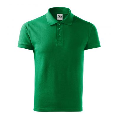 2. Malfini Cotton M MLI-21216 grasgrünes Poloshirt