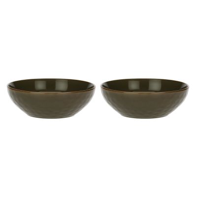 Set mit 2 Concerto Grigio Tortora Salatschüsseln – Graubraun, 26 cm