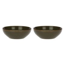 Set mit 2 Concerto Grigio Tortora Salatschüsseln – Graubraun, 26 cm