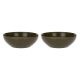 Set mit 2 Concerto Grigio Tortora Salatschüsseln – Graubraun, 26 cm
