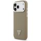 2. Guess MagSafe-Hülle mit genarbtem Dreieckslogo für iPhone 17 Pro Max – braun