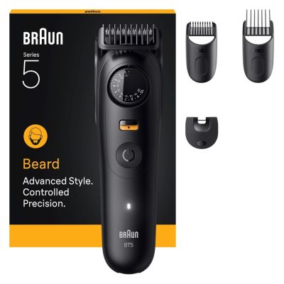 Braun Barttrimmer 9 BT5520 Akku-Barttrimmer 40 2 cm Nass- und Trockenfunktion Schwarz