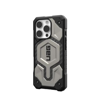 4. UAG Monarch Pro - Schutzhülle für iPhone 16 Pro, kompatibel mit MagSafe (Titan)