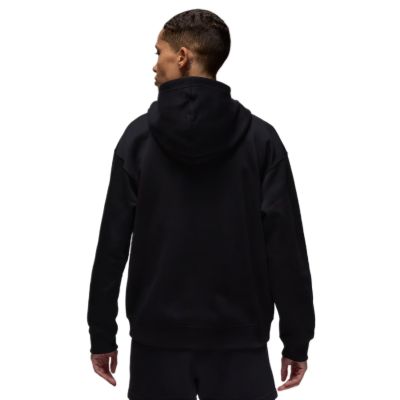 2. Air Jordan Brooklyn Fleece Jumpman Kapuzenpullover mit durchgehendem Reißverschluss, Schwarz - FV7167-010