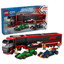 LEGO CITY 60445 F1 Truck mit RB20 und AMR24 F1 Autos