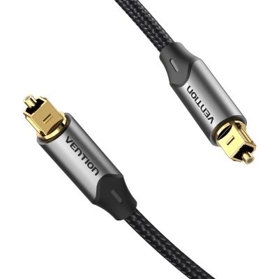 Vention geflochtenes optisches Audiokabel mit Aluminiumstecker, 3 m