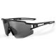 Rockbros Polarisierte Fahrradbrille mit UV-Schutz und Korrektureinsatz 14120008006 Graue Gläser - Schwarz