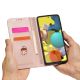 12. Magnetkartenhülle Hülle für Samsung Galaxy A12 5G Tasche Geldbörse Kartenhalter Pink