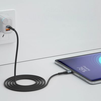 4. 3mk Hyper Cable N-SERIES USB-C / USB-C 2m 20V/5A 100W / schwarz