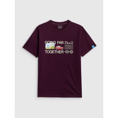 5. Herren-T-Shirt mit Aufdruck, regulär, Größe 4F 4FRSS26TTSHM3810-50S