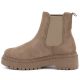 3. Damen-Wildleder-Ankle-Boots mit beigefarbenem Plateau, Big Star UU274858