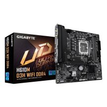 Gigabyte H610M D3H WIFI DDR4 Mainboard | Intel Prozessorfamilie | LGA1700 Prozessorsockel | Unterstützte Festplattenschnittstellen: SATA, M.2 | Anzahl SATA-Anschlüsse: 4