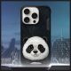 8. Nimmy Big Eyed Pet 2.0 Panda Hülle für iPhone 16 Pro Max - Schwarz