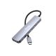5. USB Equip 133499 6-in-1-Adapter USB 3.2 Gen 2 (3.1 Gen 2) Typ-C Grau