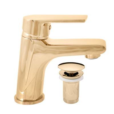 BASIN MIXW/POP-UP WASTE GOLD DCO127.5KZ