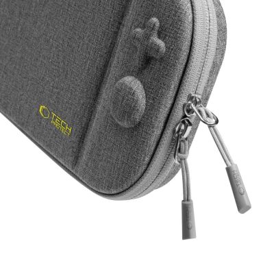 7. Tech-Protect Slim Pouch für Nintendo Switch 2 – Grau