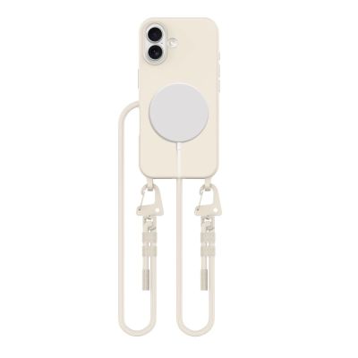 Tech-Protect MagNecklace MagSafe-Hülle mit Trageband für iPhone 16 – Beige