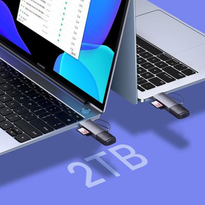 11. Baseus Lite Series USB-A/USB-C 3.0 SD/TF Kartenleser - Grau
