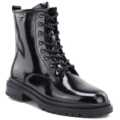 5. Damen-Ankle-Boots aus Lackleder, schwarz, Big Star UU274613