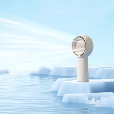 9. Jisulife Handventilator Life5 Plus 4000 mAh Tragbarer Mini-Gebläse-USB-Ventilator - Beige