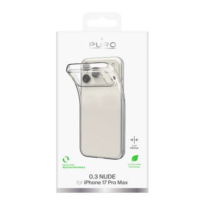 2. Puro 0.3 Nude Ultra-Slim TPU Case für iPhone 17 Pro Max - Transparent