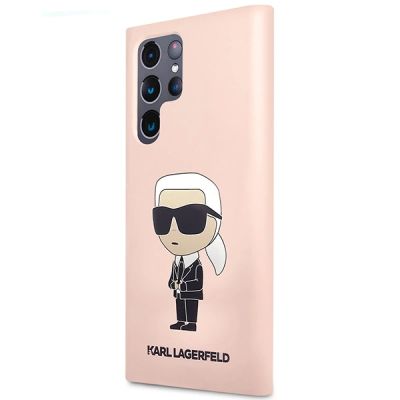 2. Karl Lagerfeld KLHCS23LSNIKBCP Sam S23 S918 Ultra Hardcase pink/pink Silikon Ikonik