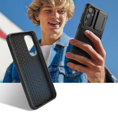 3. Tech-Protect Velar Cam+ Hülle für Samsung Galaxy A55 5G - Schwarz