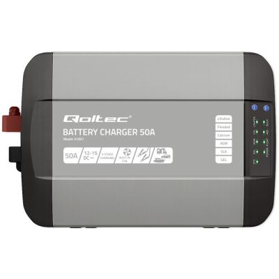 7. Intelligentes professionelles Monolith-Ladegerät für LiFePO4-, AGM-, GEL- und SLA-Batterien (50 A, 12 V)