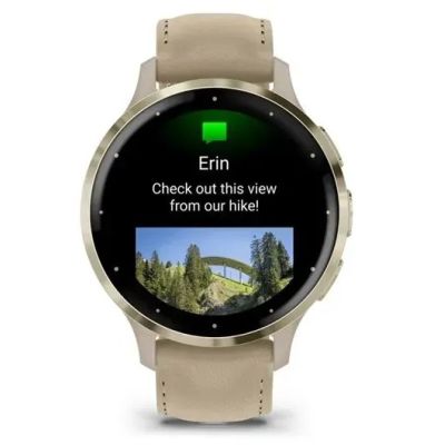 5. Garmin 010-02785-55 Smartwatch / Sportuhr, 3,05 cm (1,2") AMOLED-Display, 41 mm, digitaler Touchscreen (390 x 390 Pixel), Gold, WLAN, GPS