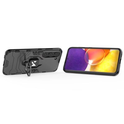 21. Wozinsky Ring Armor Hülle für Samsung Galaxy S23+ gepanzerte Hülle magnetischer Haltering schwarz