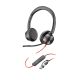 POLY Blackwire 8225 Stereo 8X225AA USB-C Headset mit Microsoft Teams Zertifizierung + USB-C/A Adapter