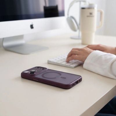 8. Tech-Protect MagPrime MagSafe CC Hülle für iPhone 18 Pro Max / 17 Pro Max – Burgunderrot