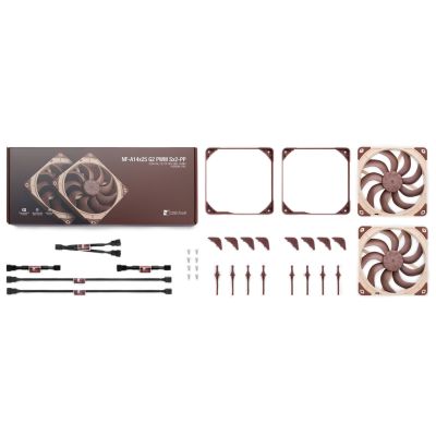 13. NOCTUA 140mm NF-A14x25 G2 PWM Sx2 PP Lüfter