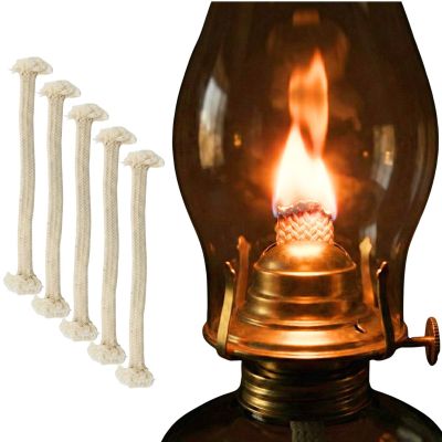 7. Flachdocht für Petroleumlampe und Taschenlampe 19 x 1,2 x 0,5 cm – 5er-Set