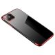 2. Clear Color Case TPU-Gel-Cover mit Metallrahmen für Samsung Galaxy A13 5G rot