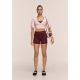 6. CASALL Sublime Folded Hotpants Damen-Trainingsleggings Burgunderrot