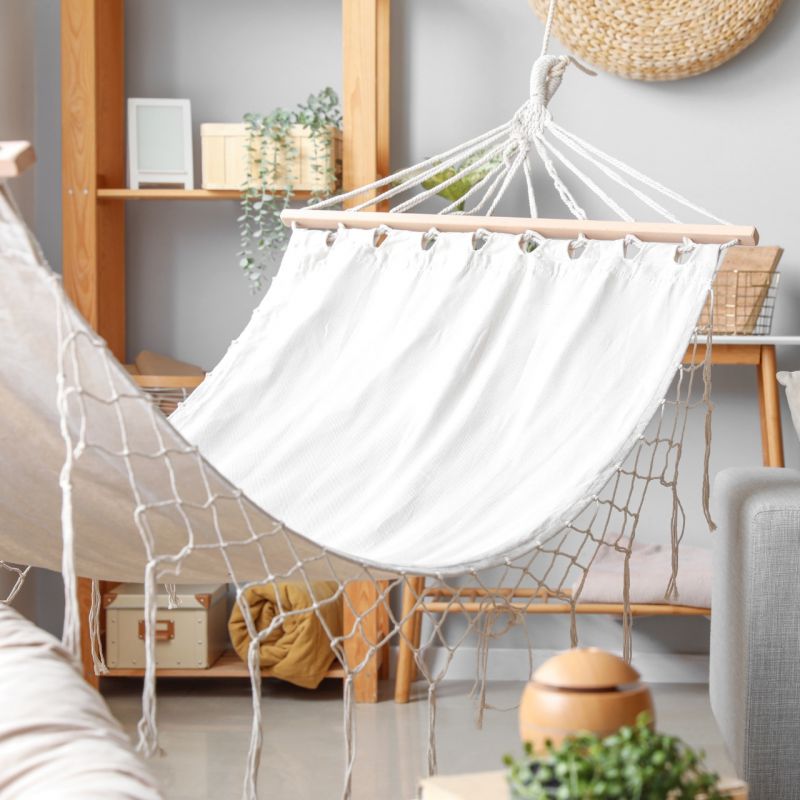 22. Luxe XXL 2-Personen Gartenhängematte 250x150 cm blau 1021201