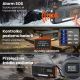 7. Extralink Bluetooth-Solarradio mit Kurbeldynamo-Powerbank (4000 mAh) und SOS-Taschenlampe BT-4000, tragbar, analog und digital, Schwarz/Orange