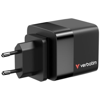 8. Verbatim Gan 65W Ladegerät mit 2x USB-C PD, 1x USB-A, Rücklaufkabel 32217