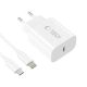 3. Tech-Protect NC20W Wandladegerät mit 100 cm USB-C-/Lightning-Kabel – Weiß