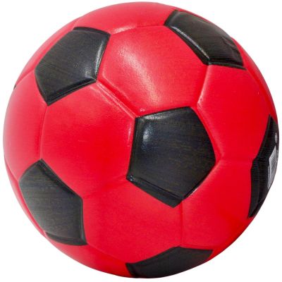 3. PU-Schaumstoffball 15 cm Rot Schwarz Enero