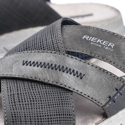 9. Rieker M RKR581 bequeme Flip-Flops, grau