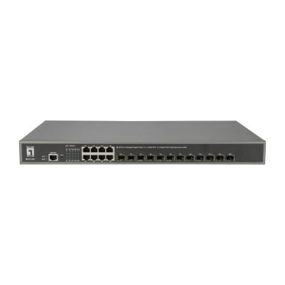 8. LevelOne GB/L3 20-Port 19" 10 Gb/s Managed Switch