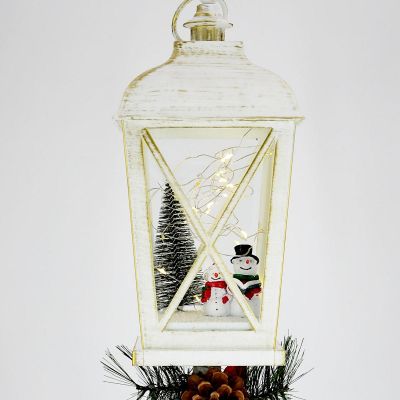 3. Dekorative Laterne, Höhe: 48 cm – Schneemann