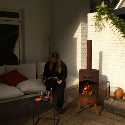 7. Bonfeu Bonton 40 4000R rostiger Gartenkamin