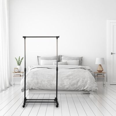 9. Kleiderbügel für Kleiderschrank/Ankleidezimmer 78x41x93-158cm ALPINA